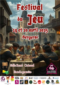 Affiche Festival du Jeu de Bergerac 2025