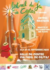 Affiche Festival du jeu de Cestas 2024