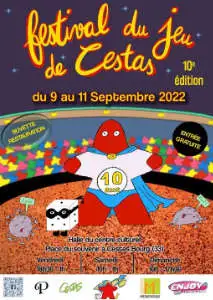 Affiche festival du jeu de Cestas 2022