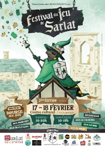 Affiche festival du jeu de Sarlat 2024
