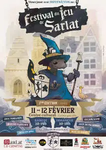 Affiche festival du jeu de Sarlat 2023